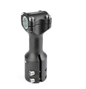 TNT Ohjainkannatin, Ø22/28,6 Mattamusta, MBK Booster / Yamaha BWS / Keeway kuva