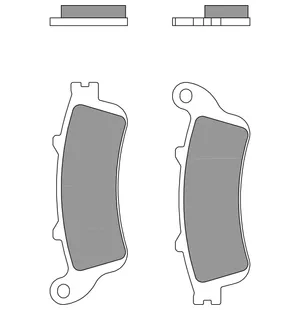 BREMBO Bromsbelägg Sintered Rear Road image