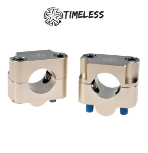 Timeless Ohjaustangon kiinnikepari, Fat Bar, 28,6mm, Titanium kuva