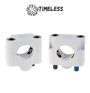 Timeless Ohjaustangon kiinnikepari, Fat Bar, 28,6mm, Valkoinen kuva