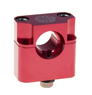 Timeless Ohjaustangon kiinnikepari, Punainen, 22mm, M10, Monkey Type / Pitbike kuva