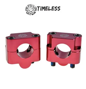 Timeless Ohjaustangon kiinnikepari, Fat Bar, 28,6mm, Punainen kuva