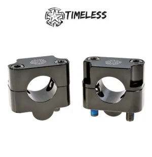 Timeless Ohjaustangon kiinnikepari, Fat Bar, 28,6mm, Musta kuva