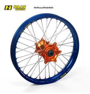Haan wheel SX&SXF 23- 19-2,15 ORANGE HUB/A60 RIM/ORANGE NIPPLES kuva