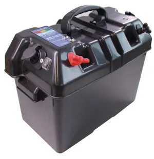 Akkukotelo Tup.Syt + 2 x USB 1A+2A 50A+10A sulakkeilla kuva