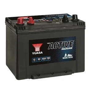 Yuasa M26-80S Active Marine Battery 12V 80Ah 600A (18) kuva