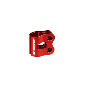 Scar Brake line clamp - Kawasaki / Suzuki / Red color kuva
