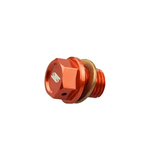Scar Magnetic Oil Drain Plug - KTM / Husqvarna / Gasgas - Orange color kuva
