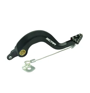 Scar Rear Brake Pedal - KX250 KX450 KX250F KX450F - Black color kuva