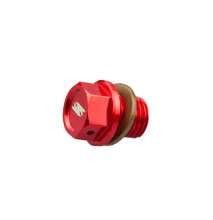 Scar Magnetic Oil Drain Plug - KTM / Husqvarna / Gasgas - Red color kuva