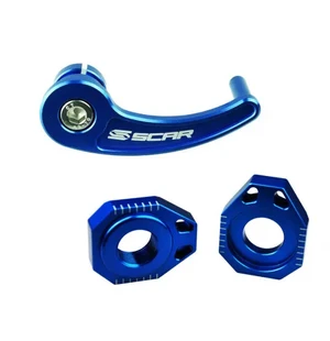 Scar Rear axle pull + Axle blocks sherco - Blue color kuva
