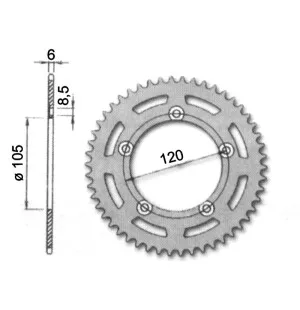 Forte Takaratas, 51 hammasta, Aprilia RX50 98-05 kuva