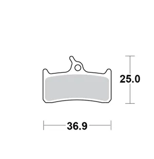 Motomaster Brake pad bicycle Organic: Shimano XT BR-M755 Grimeca System kuva
