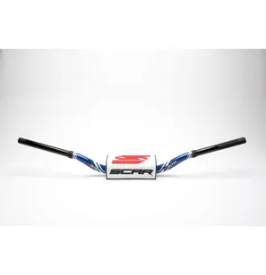 Scar Handlebar O² COLOR Ø28,6 (1 1/8”) - KTM 85SX - BLUE Bar - WHITE Bar pad kuva