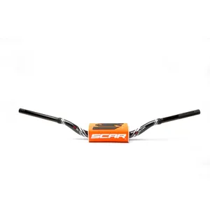 Scar Handlebar O² COLOR Ø28,6 (1 1/8”) - RC - BLACK Bar - ORANGE Bar pad kuva