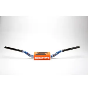 Scar Handlebar O² COLOR Ø28,6 (1 1/8”) - 65/85 Low Mini -  BLUE Bar - ORANGE Bar kuva