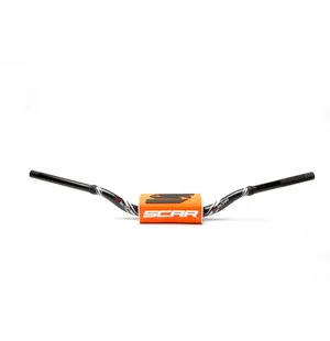 Scar Handlebar O² COLOR Ø28,6 (1 1/8”) - 65/85 High Mini RC - BLACK Bar - ORANGE kuva
