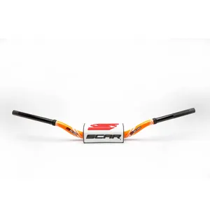 Scar Handlebar O² COLOR Ø28,6 (1 1/8”) - 65/85 High Mini RC - ORANGE Bar - WHITE kuva