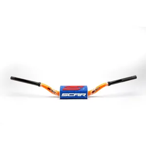 Scar Handlebar O² COLOR Ø28,6 (1 1/8”) - Villopoto/Stewart - ORANGE Bar - BLUE B kuva