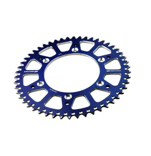Scar Alu Sprocket - HUSQVARNA 125-530 HUSABERG - 51 Teeth - Blue color kuva