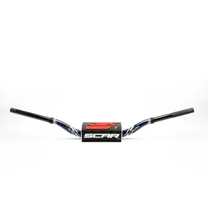 Scar Handlebar O² COLOR Ø28,6 (1 1/8”) - 65/85 Low Mini - DARK BLUE Bar - BLACK kuva