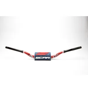 Scar Handlebar O² COLOR Ø28,6 (1 1/8”) - Yamaha YZ/YZF - RED Bar - DARK BLUE Bar kuva