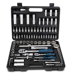 Hylsysarja 1/2" + 1/4" 4 - 32 mm 94 osaa TB94, Scheppach image