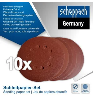 Tarrahiomalaikkapakkaus CGP1200 Ø180mm P40/80/120/180/240, Scheppach image