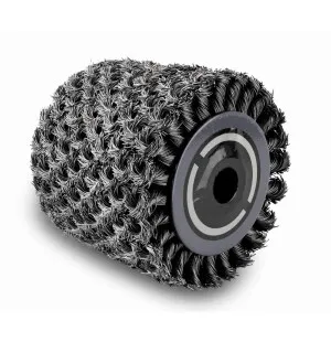 Twisted metal wire brush drum MRS1300 125x100mm, Scheppach image