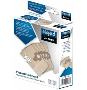 Pölypussi märkä- ja kuivaimurille NTS16/NTS20 - 5 kpl, paperi, Scheppach image