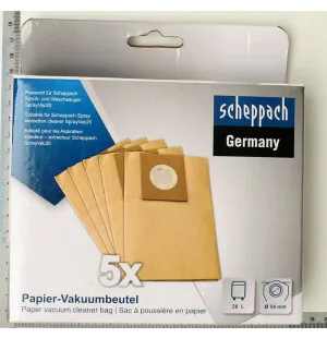Paper vacuum cleaner bag SprayVac20, Scheppach image