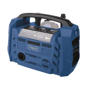 Akkukäyttöinen hybriidikompressori Scheppach Airforce 6, akku ja laturi myydään erikseen kuva