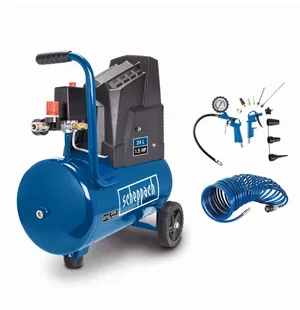 Scheppach HC25o oljefri kompressor + 13 delars tillbehörssats image