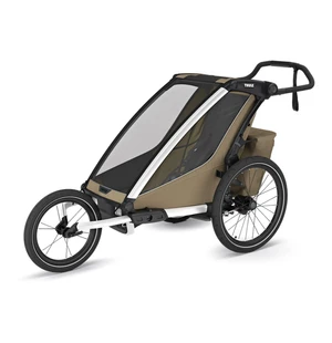 Lastenkuljetusperäkärry THULE Chariot Cross 2 single Faded Khaki kuva