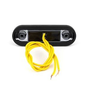 Monsterlux Horus Black Optic Keltainen Led-Äärivalo Ovaali Taso- Ja Putkipintaan kuva