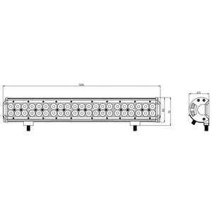 Kinwons Led Kaukovalopaneeli 10-30V 126W Combo kuva