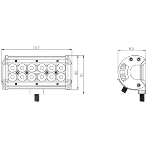 Kinwons Led Kaukovalopaneeli 10-30V 36W Combo kuva