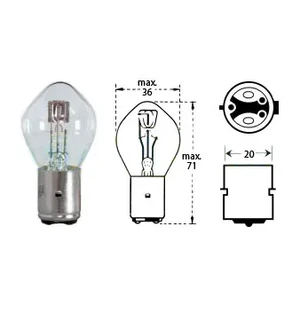 Polttimo 12v 35/35w Ba 20d kuva