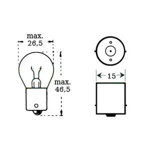 Polttimo 6v 15w Ba 15s kuva