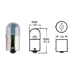 Polttimo 12v 5w Ba 15s kuva