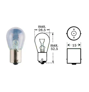 Polttimo 12v 21w Ba 15s kuva