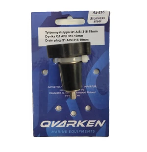 Qvarken Tyhjennystulppa Q1 AISI 316 22mm kuva