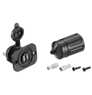 USB-kontakt med dubbla utgångar 12V-24V image