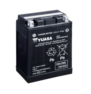 Yuasa Batteri YTX14AH-BS (wc) factory activated image