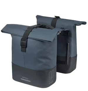 Sivulaukkupari BASIL Cove Shopper MIK-kiinnitys navy/musta keinonahka kuva