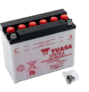 Yuasa Batteri 12N18-3 (DC)  Exkl syra image