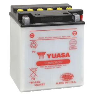 Yuasa Batteri YB14-B2 (CP) Inkl syra (4) image