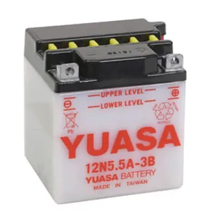 Yuasa Batteri 12N5.5A-3B (CP) Inkl syra (6) image