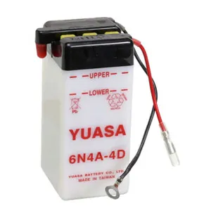 Yuasa Batteri, 6N4A-4D (dc) Exkl syra (10) image