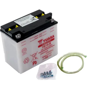 Yuasa Batteri YB16-B (CP) Inkl syra (2) image